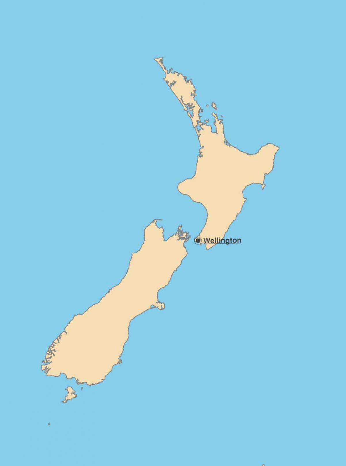 Mapa stolicy Nowej Zelandii